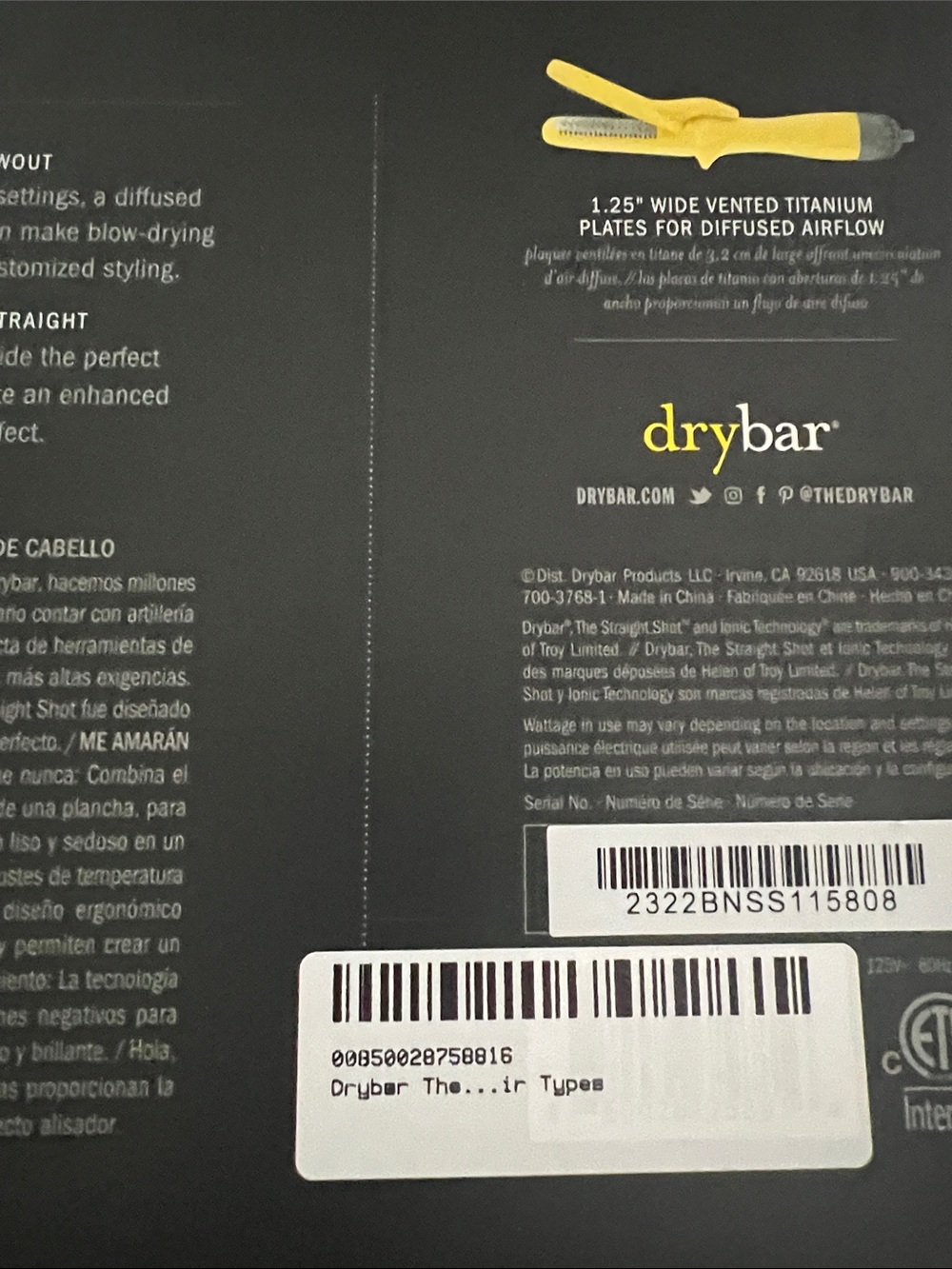 Drybar Straight Shot Styling Iron/Hair dryer - Picture 6 of 6